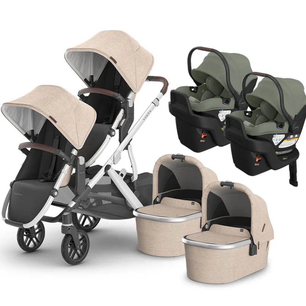 Vista V3 Twin Stroller + Aria V2 Travel System