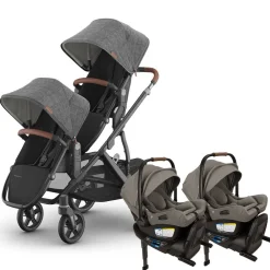 Vista V3 Twin Stroller + Nuna PIPA Series Travel System