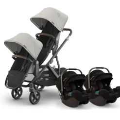 Vista V3 Twin Stroller + Nuna PIPA Series Travel System