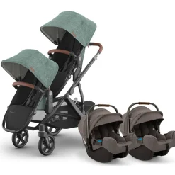Vista V3 Twin Stroller + Nuna PIPA Series Travel System