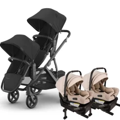 Vista V3 Twin Stroller + Nuna PIPA Series Travel System