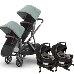 Vista V3 Twin Stroller + Nuna PIPA Series Travel System