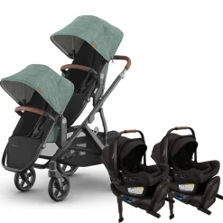 Vista V3 Twin Stroller + Nuna PIPA Series Travel System