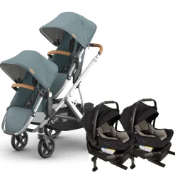 Vista V3 Twin Stroller + Nuna PIPA Series Travel System