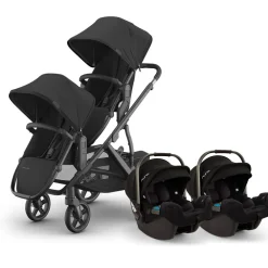 Vista V3 Twin Stroller + Nuna PIPA Series Travel System