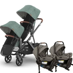 Vista V3 Twin Stroller + Nuna PIPA Series Travel System