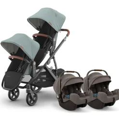 Vista V3 Twin Stroller + Nuna PIPA Series Travel System