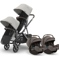 Vista V3 Twin Stroller + Nuna PIPA Series Travel System