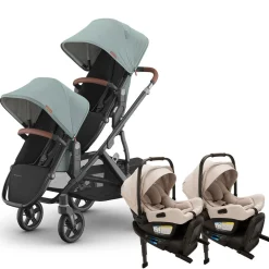 Vista V3 Twin Stroller + Nuna PIPA Series Travel System
