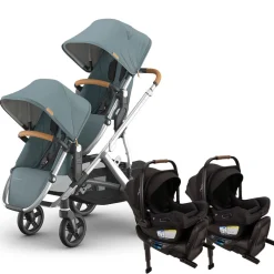 Vista V3 Twin Stroller + Nuna PIPA Series Travel System