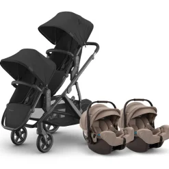 Vista V3 Twin Stroller + Nuna PIPA Series Travel System