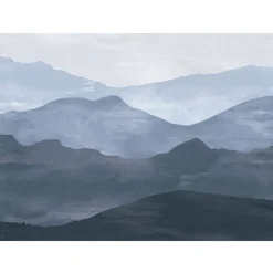 Watercolor Mountain Mural