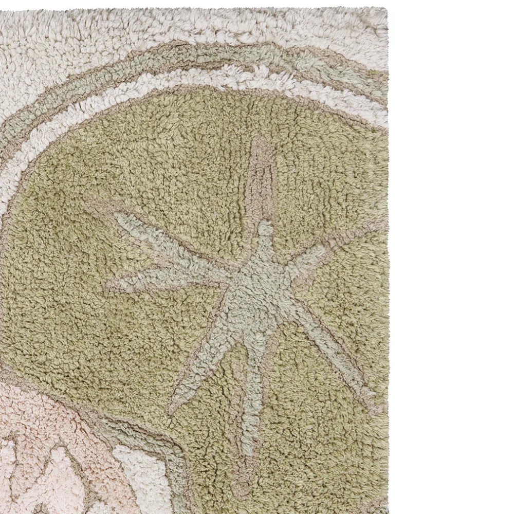 Water Lily Pond Washable Play Rug
