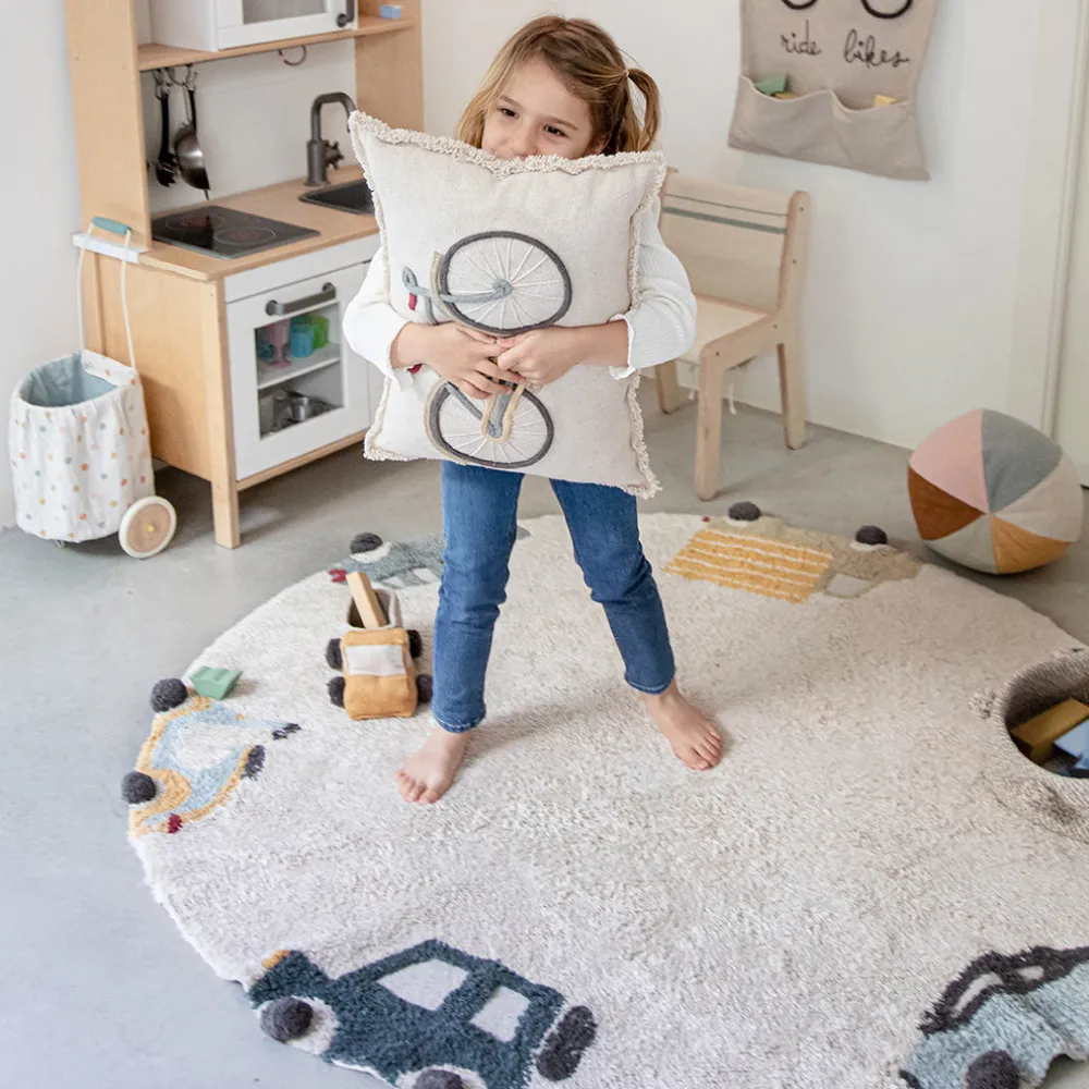 Wheels Washable Rug