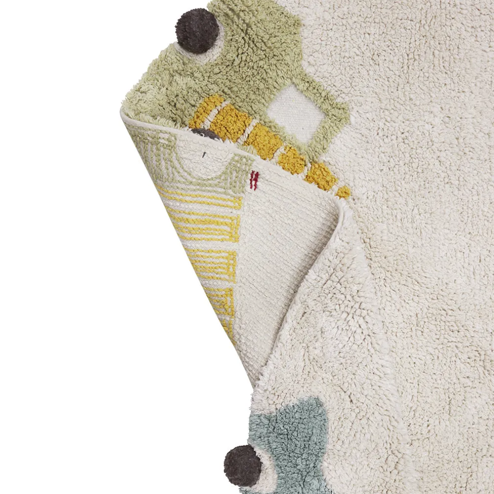Wheels Washable Rug