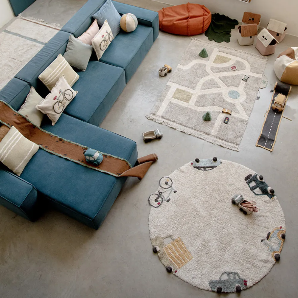 Wheels Washable Rug