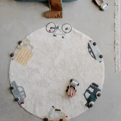 Wheels Washable Rug