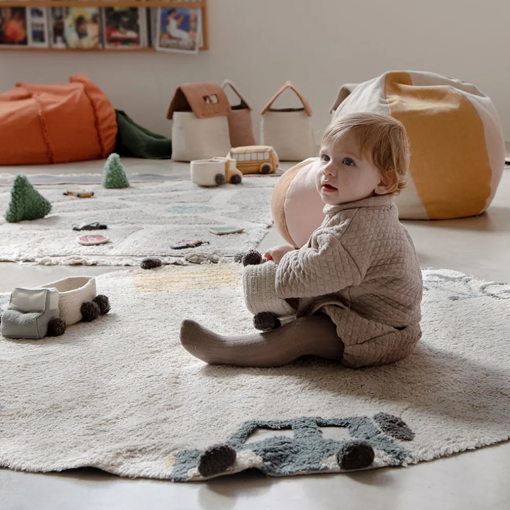 Wheels Washable Rug