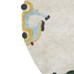 Wheels Washable Rug