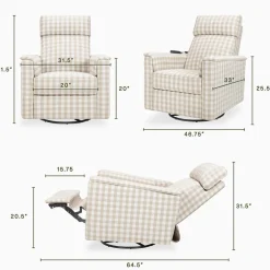 Willa Deluxe Power Recliner & Swivel Glider with Heat and Massage