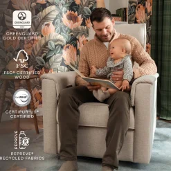 Willa Deluxe Power Recliner & Swivel Glider with Heat and Massage