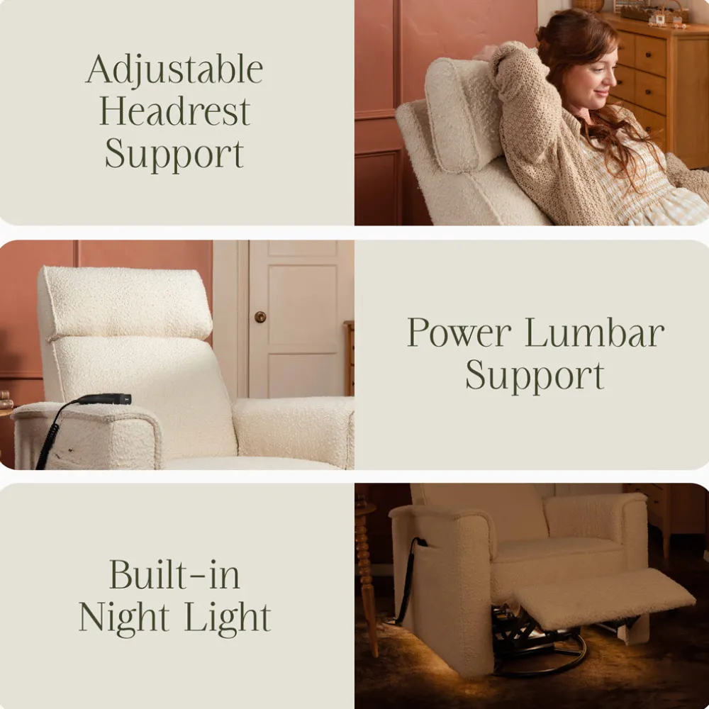 Willa Deluxe Power Recliner & Swivel Glider with Heat and Massage