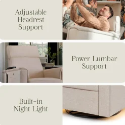 Willa Deluxe Power Recliner & Swivel Glider with Heat and Massage