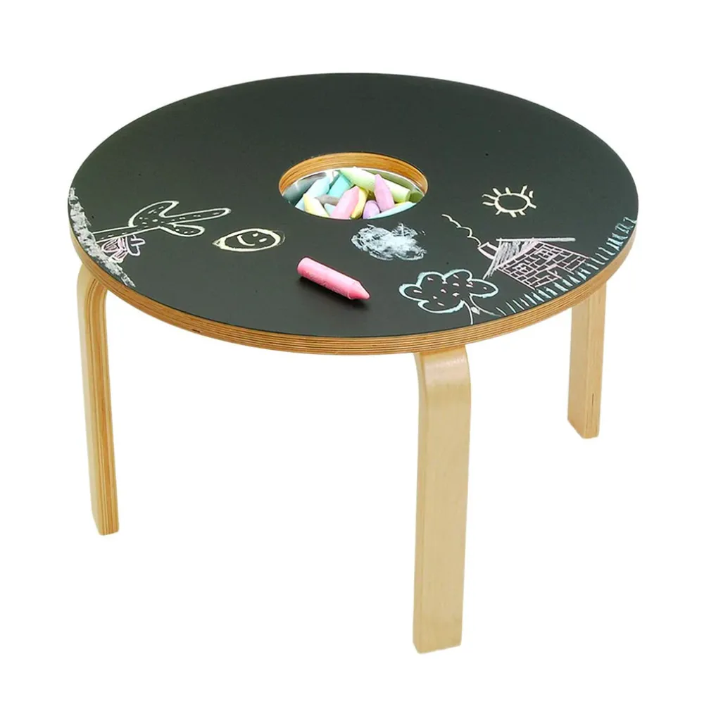 Woody Chalkboard Table