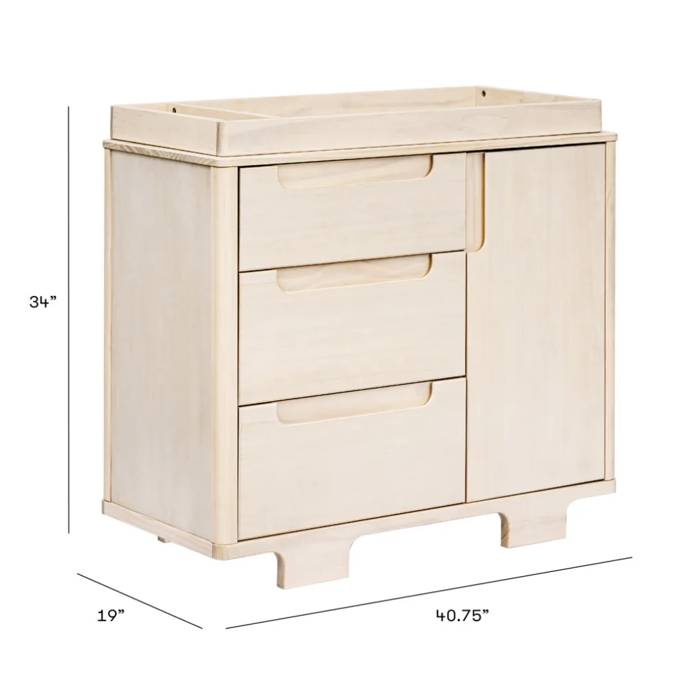 Yuzu 3-Drawer Compact Changer Dresser with Removable Changing Tray (41")