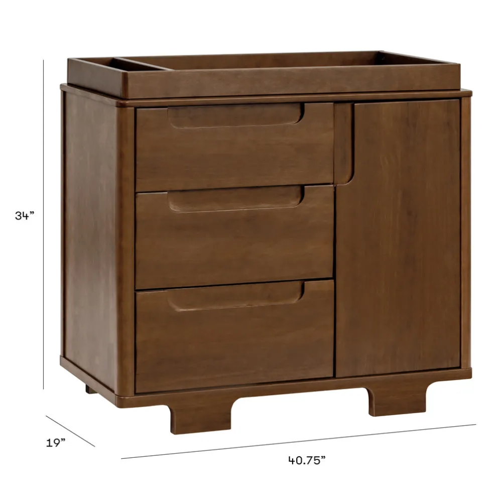 Yuzu 3-Drawer Compact Changer Dresser with Removable Changing Tray (41")