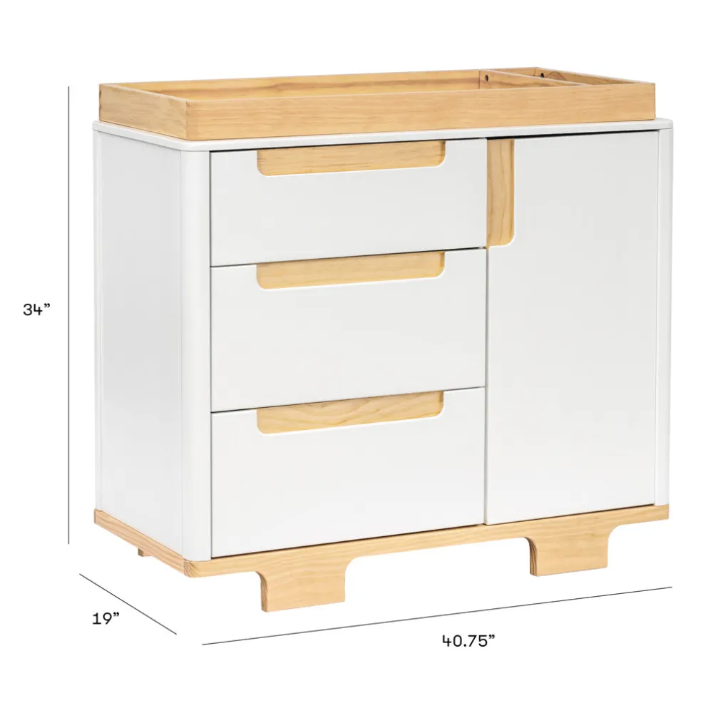 Yuzu 3-Drawer Compact Changer Dresser with Removable Changing Tray (41")