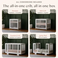 Yuzu 8-In-1 Convertible Crib With All Stages Conversion Kits