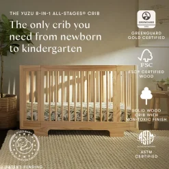 Yuzu 8-In-1 Convertible Crib With All Stages Conversion Kits