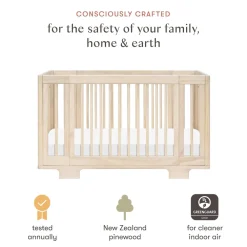 Yuzu 8-In-1 Convertible Crib With All Stages Conversion Kits