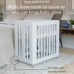 Yuzu 8-In-1 Convertible Crib With All Stages Conversion Kits